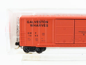 N Micro-Trains MTL 30040 GWF Galveston Wharves 50' Double Door Box Car #1063
