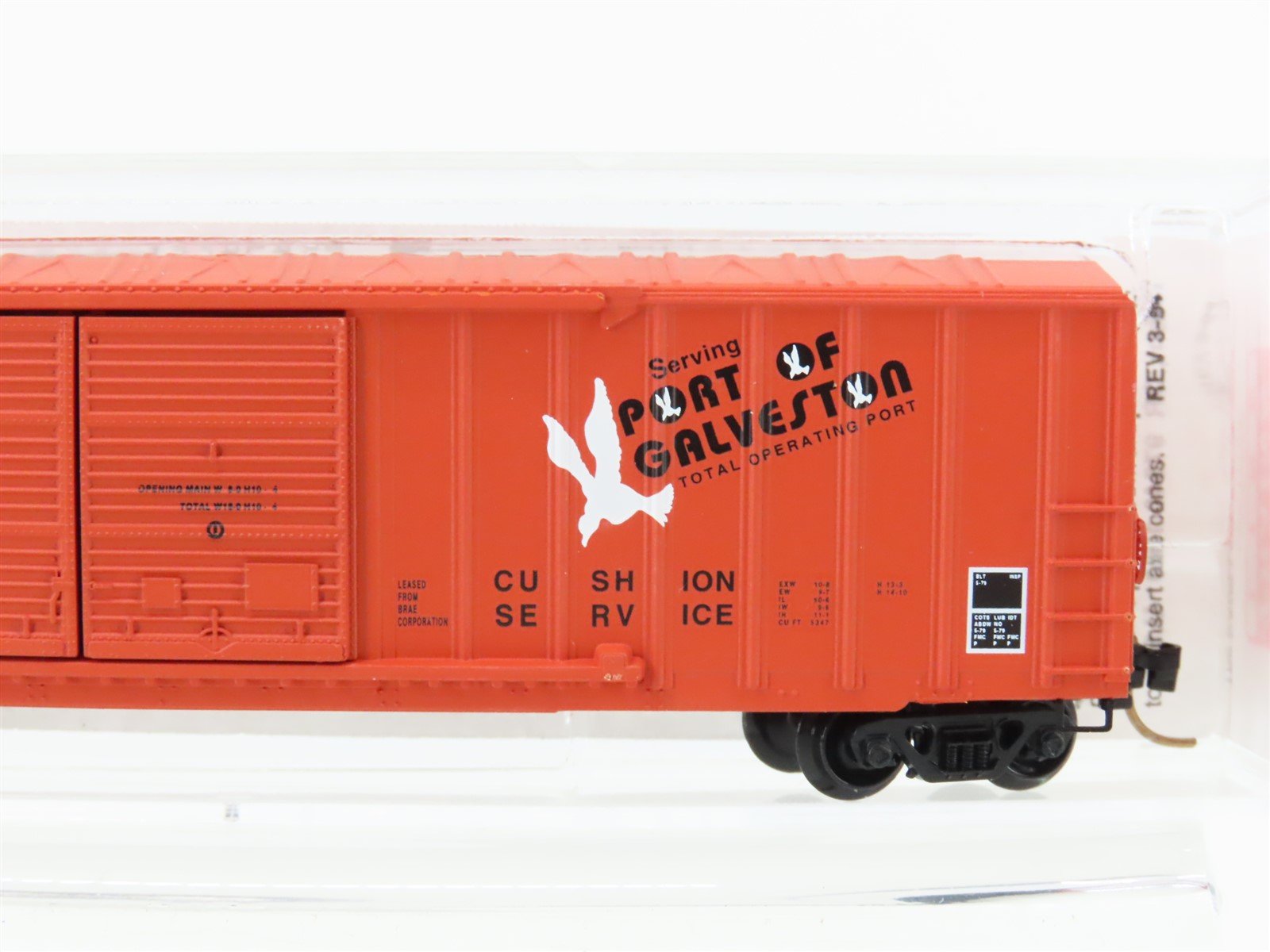 N Micro-Trains MTL 30040 GWF Galveston Wharves 50' Double Door Box Car #1063