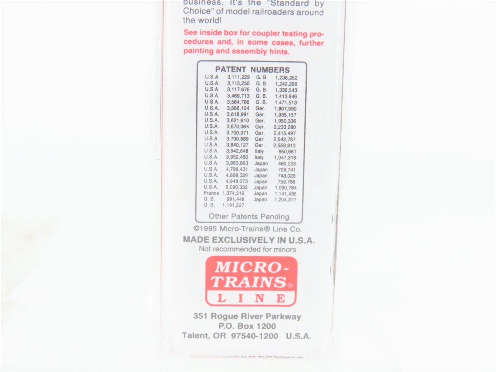 N Micro-Trains MTL 30040 GWF Galveston Wharves 50' Double Door Box Car #1063