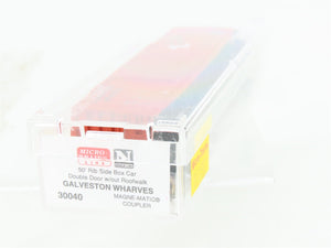 N Micro-Trains MTL 30040 GWF Galveston Wharves 50' Double Door Box Car #1063