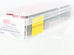 N Micro-Trains MTL 30040 GWF Galveston Wharves 50' Double Door Box Car #1063