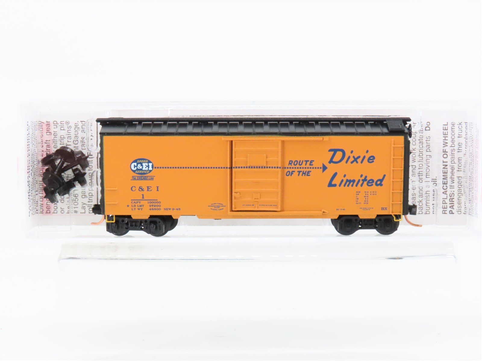 N Scale Micro-Trains MTL 20701 C&EI Route of the Dixie Limited 40' Box Car #1