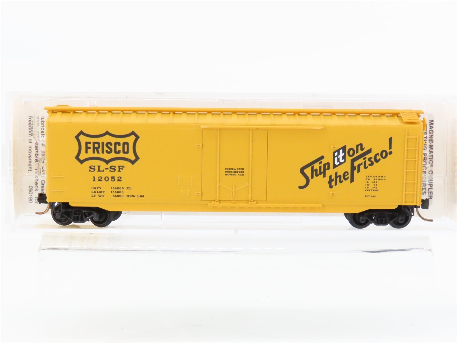 N Scale Micro-Trains MTL 32060 SL-SF Frisco 50' Plug Door Box Car #12051