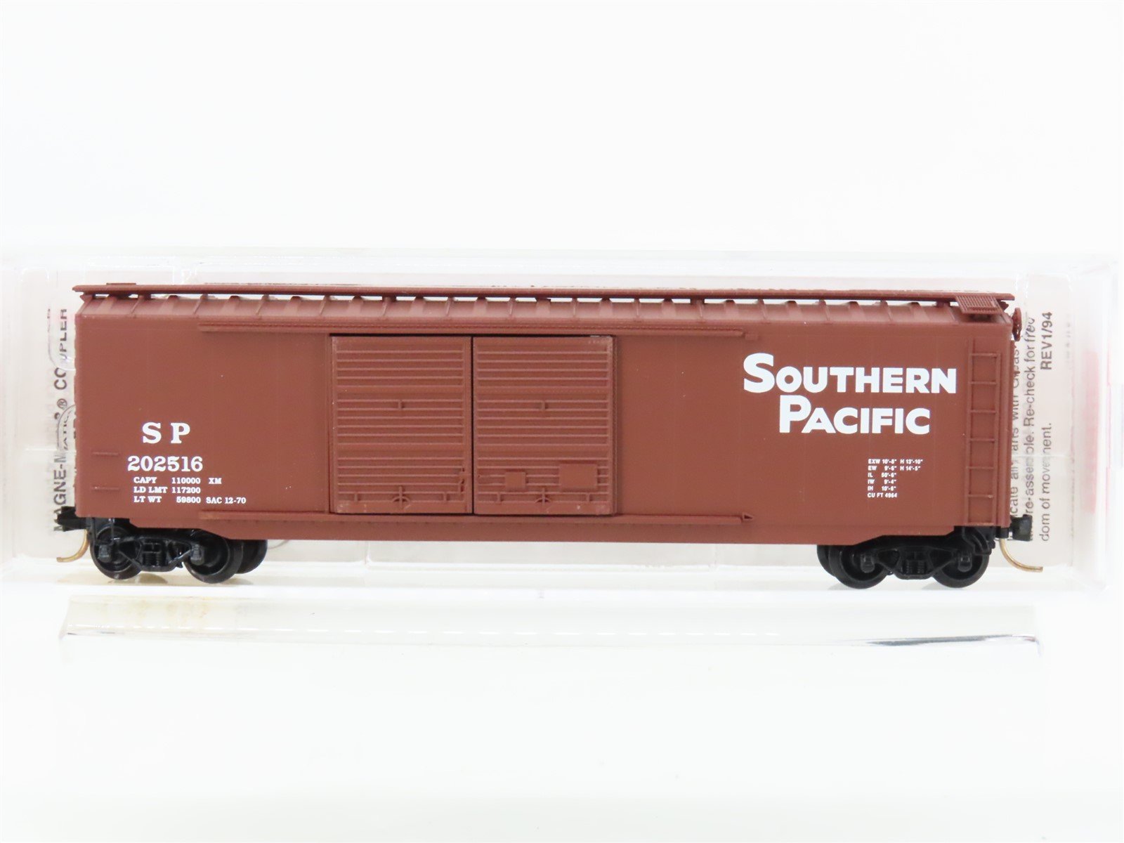 N Scale Micro-Trains MTL 34050 SP Southern Pacific Railroad 50' Box Car #202516