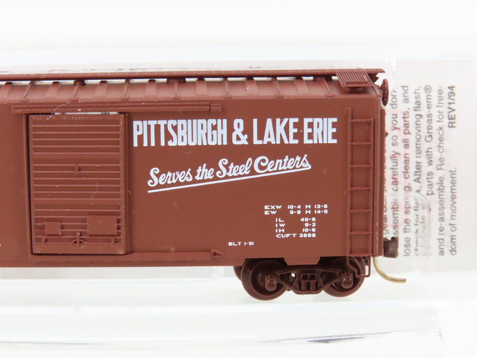 N Scale Micro-Trains MTL 20410 P&LE Pittsburgh & Lake Erie 40' Box Car #20375