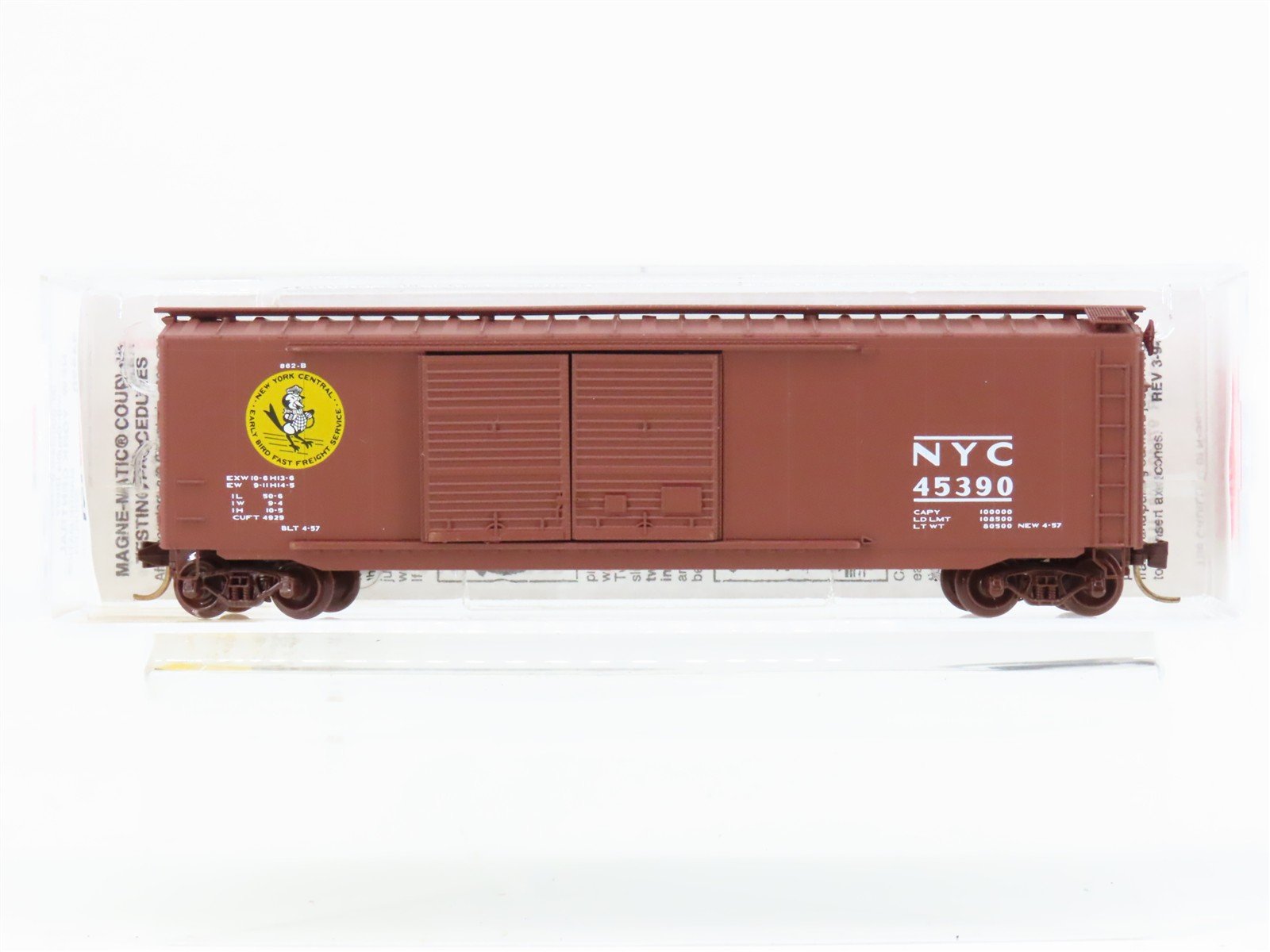 N Micro-Trains MTL 34220 NYC New York Central Early Bird 50' Box Car #45390