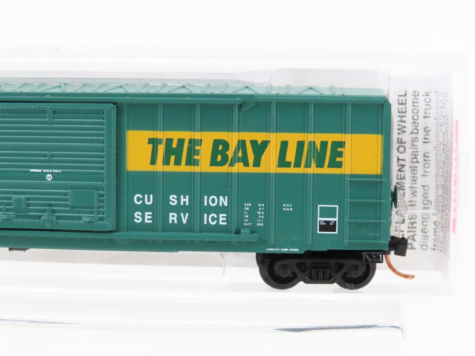 N Scale Micro-Trains MTL 25630 ASAB The Bay Line 50' Single Door Box Car #7208