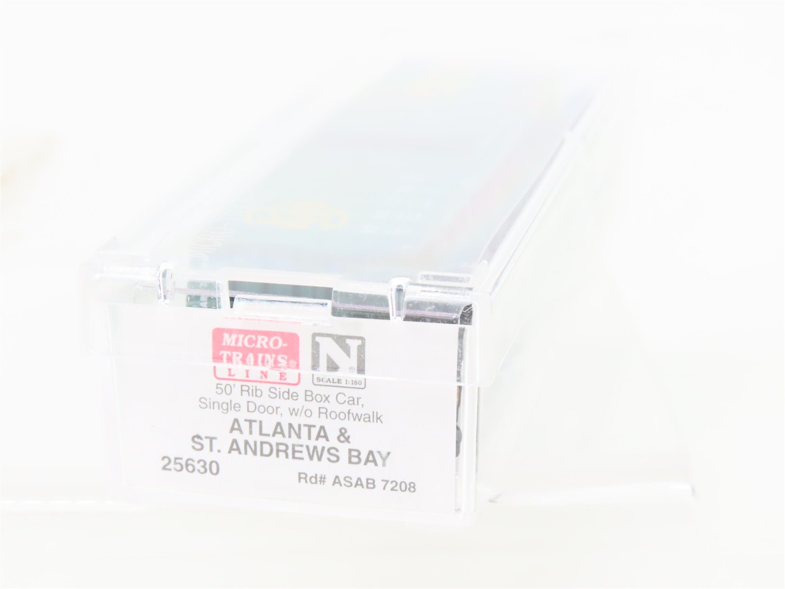 N Scale Micro-Trains MTL 25630 ASAB The Bay Line 50' Single Door Box Car #7208