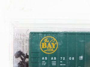 N Scale Micro-Trains MTL 25630 ASAB The Bay Line 50' Single Door Box Car #7208