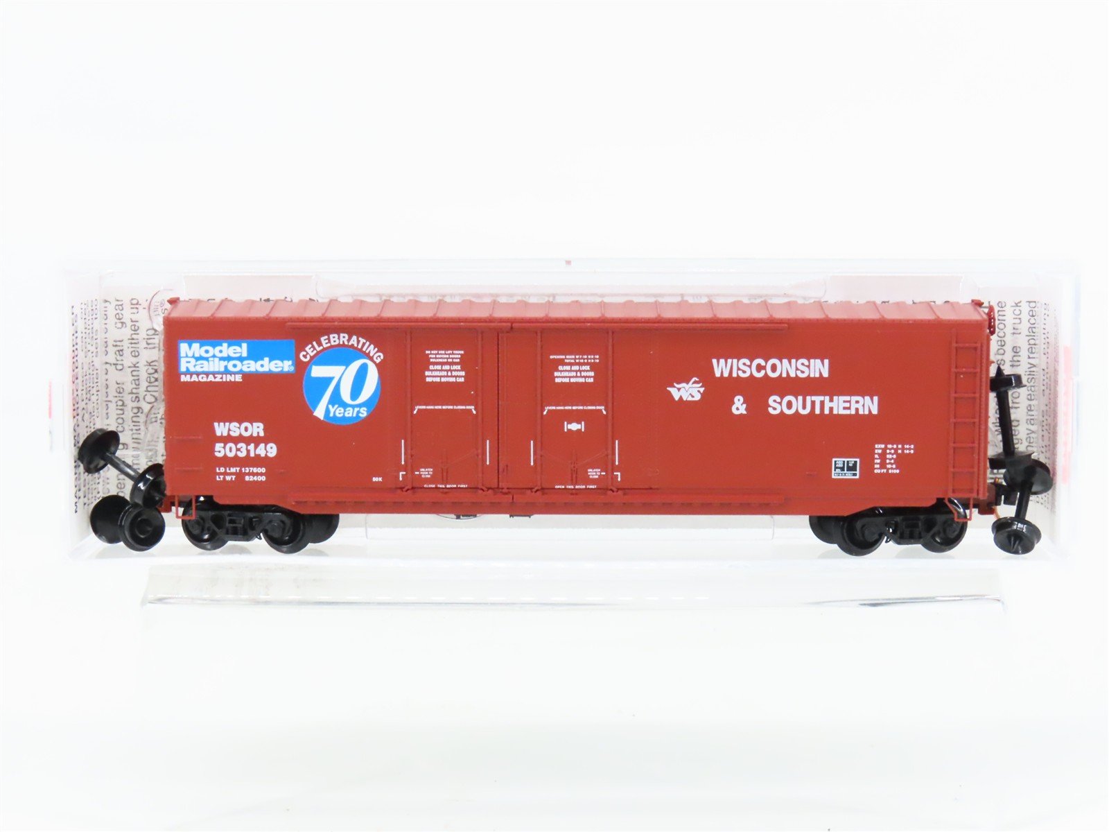 N Micro-Trains MTL 75130 WSOR Model Railroader 70 Years 50' Box Car #503149
