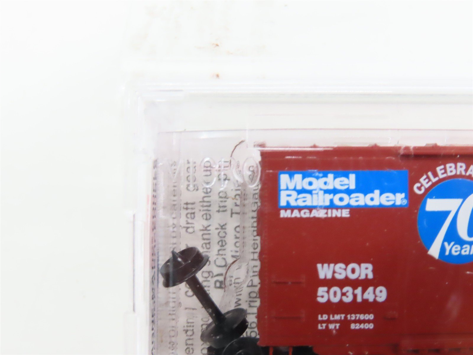 N Micro-Trains MTL 75130 WSOR Model Railroader 70 Years 50' Box Car #503149