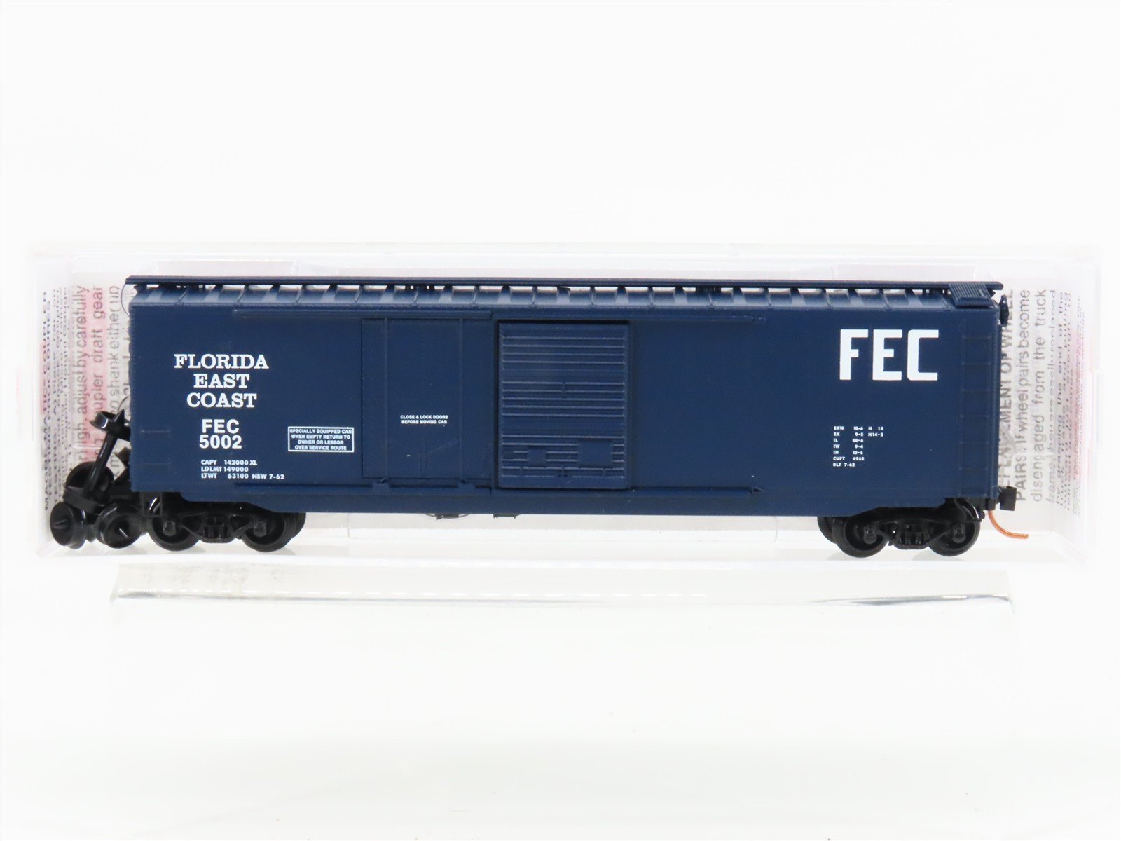N Scale Micro-Trains MTL 33080 FEC Florida East Coast Railroad 50' Box Car #5002