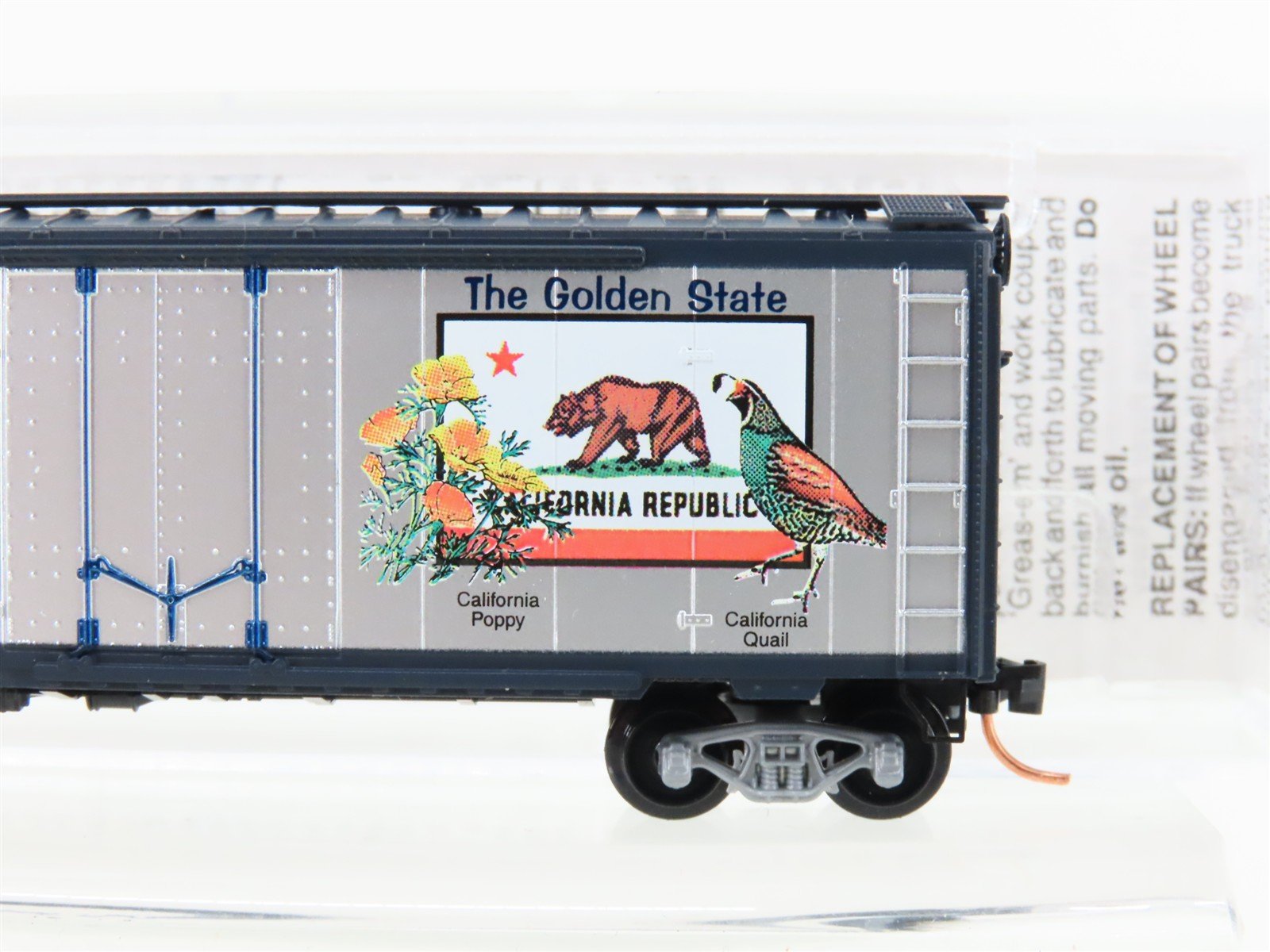 N Scale Micro-Trains MTL 21330 CA California State 40' Plug Door Box Car #1850