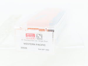 N Scale Micro-Trains MTL 20506 WP Western Pacific Feather 40' Box Car #1953