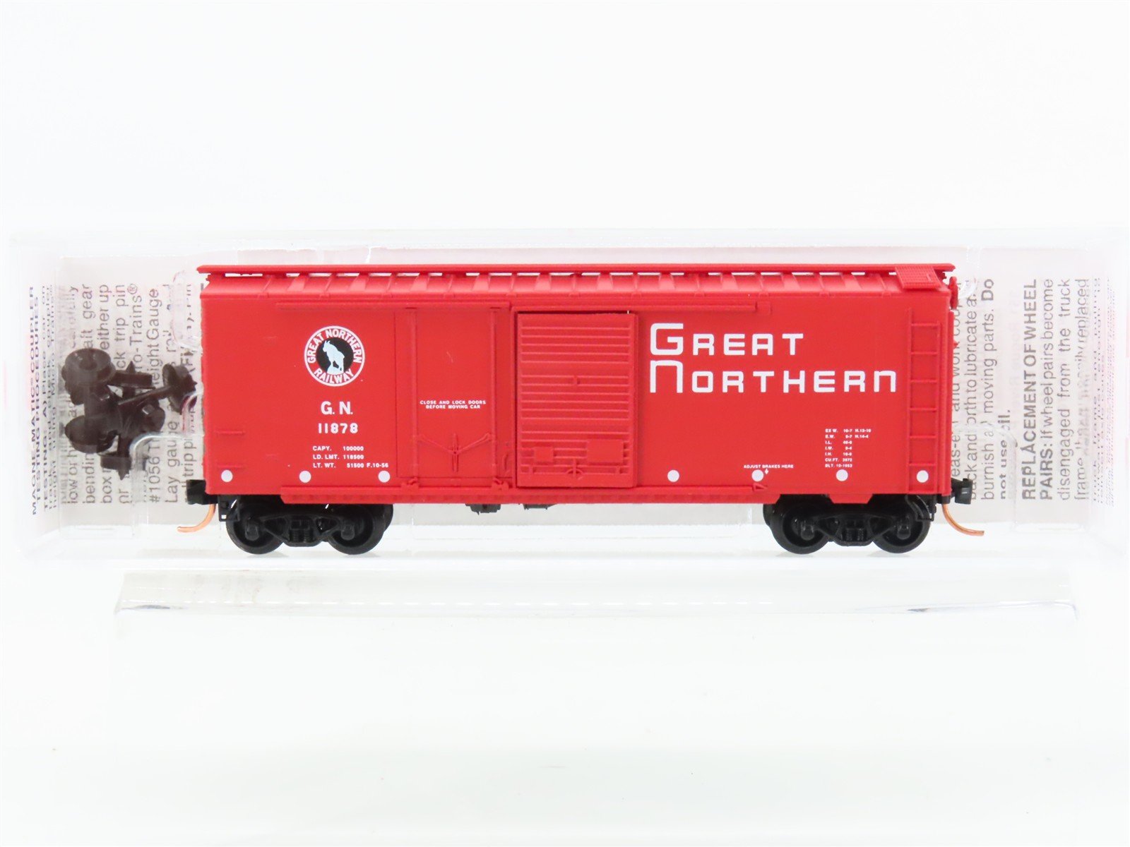N Scale Micro-Trains MTL 22020 GN Great Northern Railway 40' Box Car #11878