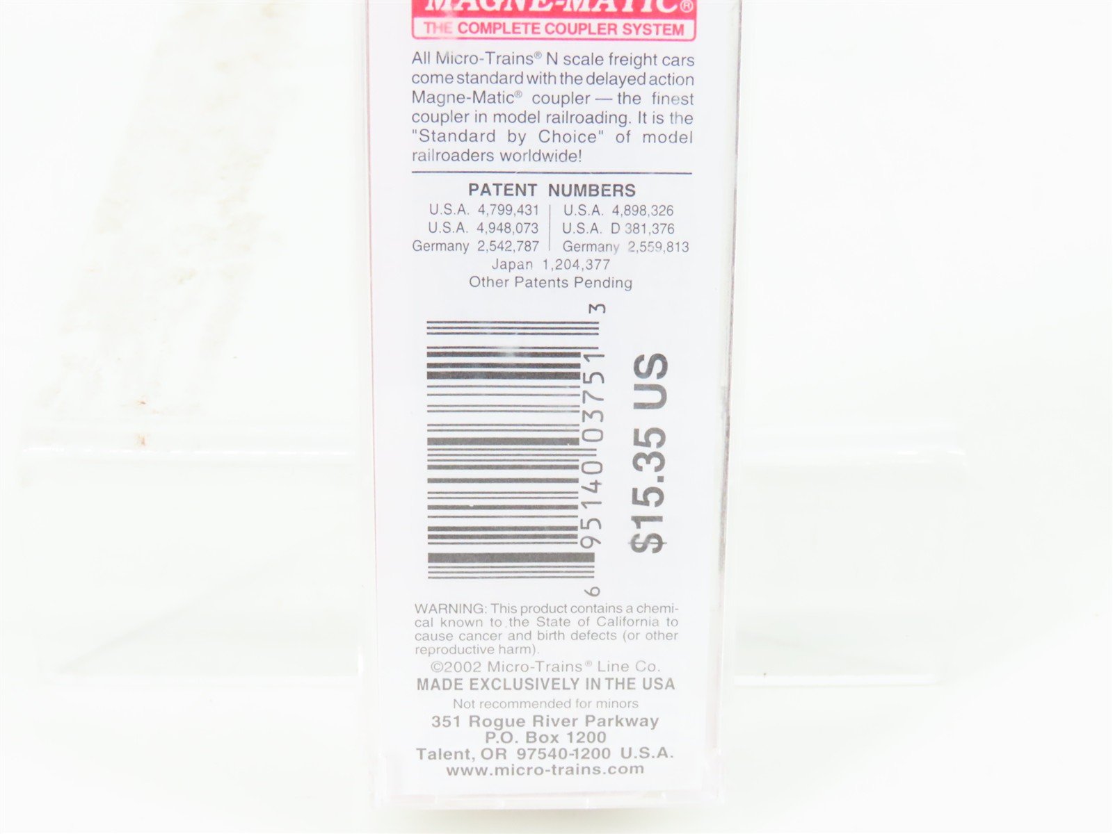 N Scale Micro-Trains MTL 22020 GN Great Northern Railway 40' Box Car #11878