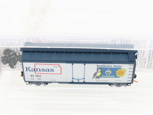 N Scale Micro-Trains MTL 02100396 KS Kansas State 40' Plug Door Box Car #1861