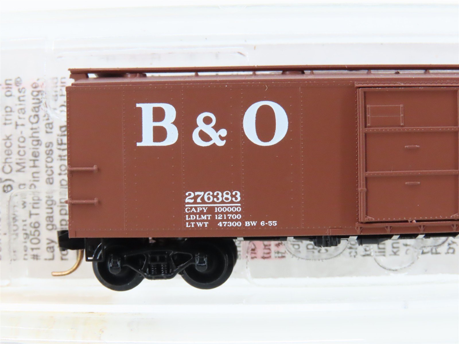 N Scale Micro-Trains MTL 120240 B&O Baltimore & Ohio 40' Box Car #276383