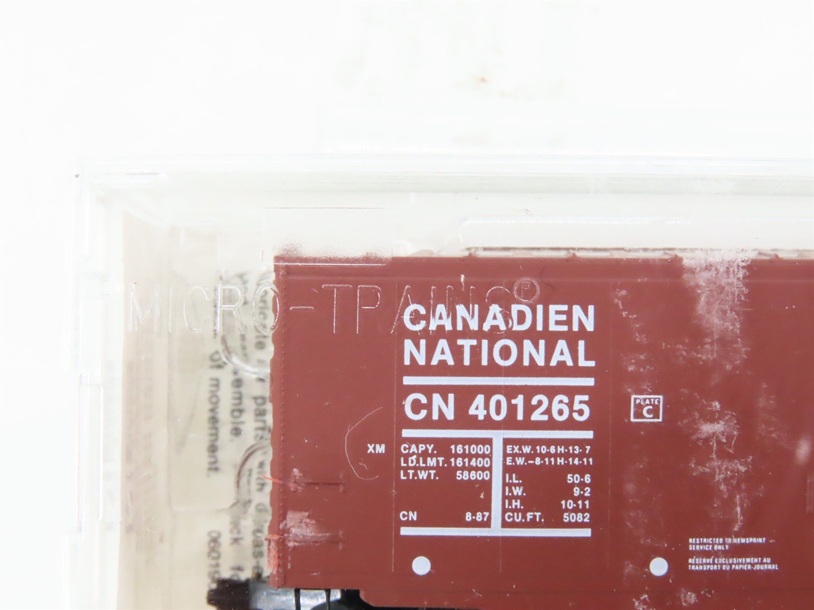 N Micro-Trains MTL 38190 CN Canadian National 50' Plug Door Box Car #401265
