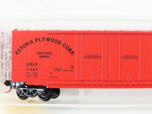 N Micro-Trains MTL 75020 USLX Astoria Plywood 50' Double Door Box Car #10067