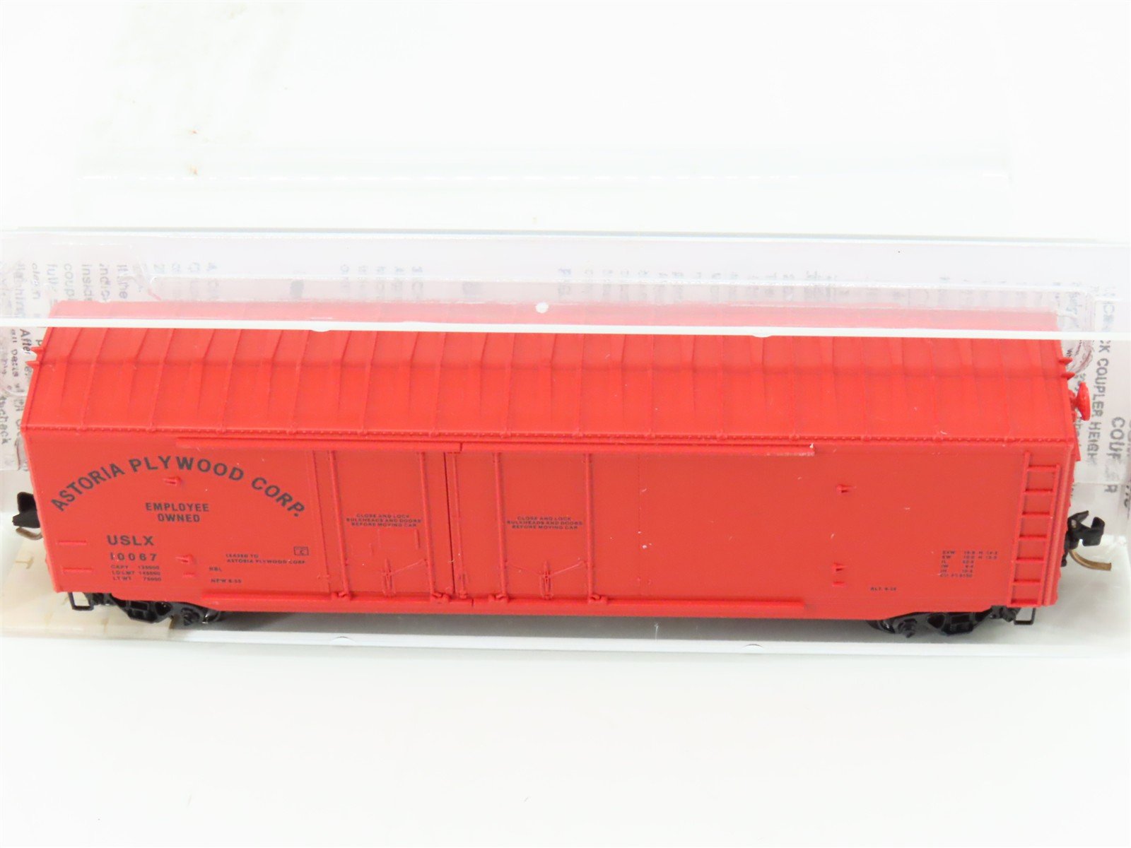 N Micro-Trains MTL 75020 USLX Astoria Plywood 50' Double Door Box Car #10067