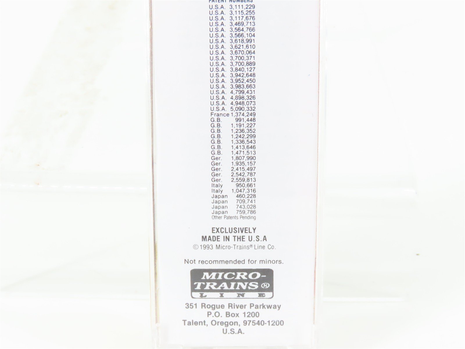 N Micro-Trains MTL 75020 USLX Astoria Plywood 50' Double Door Box Car #10067
