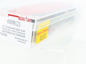 N Micro-Trains MTL 75020 USLX Astoria Plywood 50' Double Door Box Car #10067