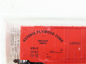 N Micro-Trains MTL 75020 USLX Astoria Plywood 50' Double Door Box Car #10067