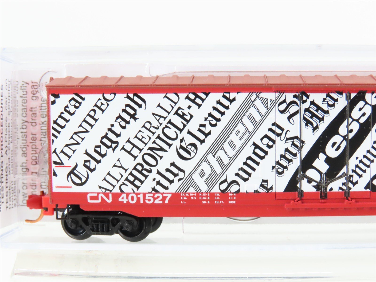 N Scale Micro-Trains MTL 03800460 CN Canadian National Newsprint Box Car #401527