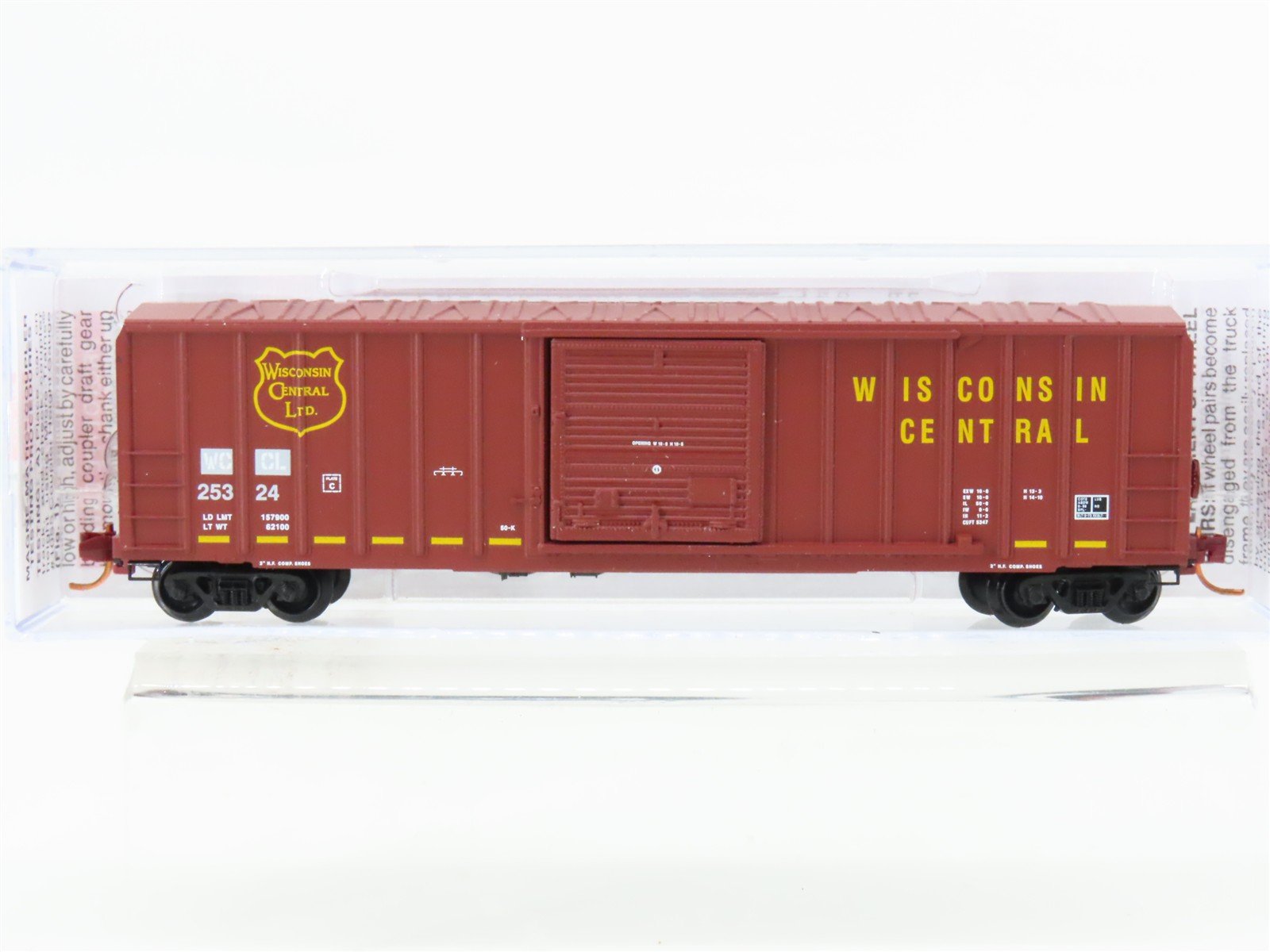 N Scale Micro-Trains MTL 02500680 WCCL Wisconsin Central 50' Box Car #25324