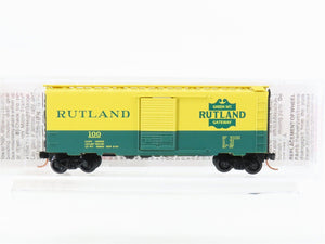 N Scale Micro-Trains MTL 20146 RUT Rutland Green Mt Gateway 40' Box Car #100