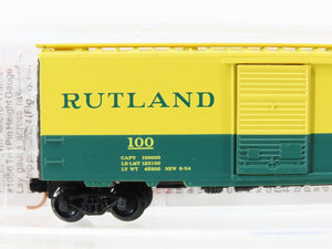 N Scale Micro-Trains MTL 20146 RUT Rutland Green Mt Gateway 40' Box Car #100