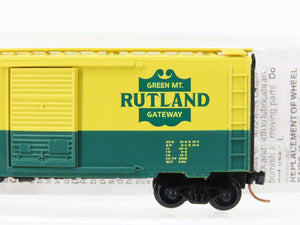N Scale Micro-Trains MTL 20146 RUT Rutland Green Mt Gateway 40' Box Car #100