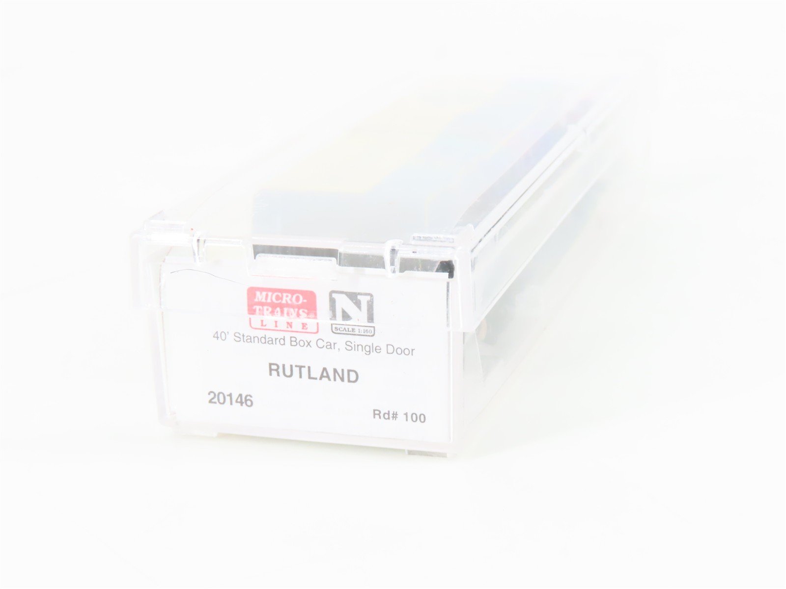 N Scale Micro-Trains MTL 20146 RUT Rutland Green Mt Gateway 40' Box Car #100