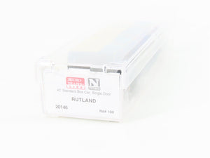 N Scale Micro-Trains MTL 20146 RUT Rutland Green Mt Gateway 40' Box Car #100