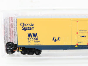 N Scale Micro-Trains MTL 03800320 WM Chessie System 50' Plug Door Box Car #36008