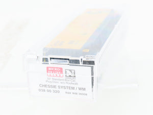 N Scale Micro-Trains MTL 03800320 WM Chessie System 50' Plug Door Box Car #36008