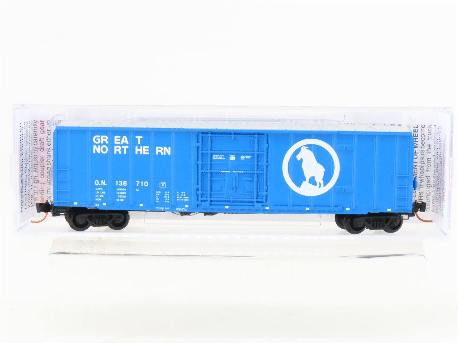 N Micro-Trains MTL 02700070 GN Great Northern Big Sky Blue 50' Box Car #138710