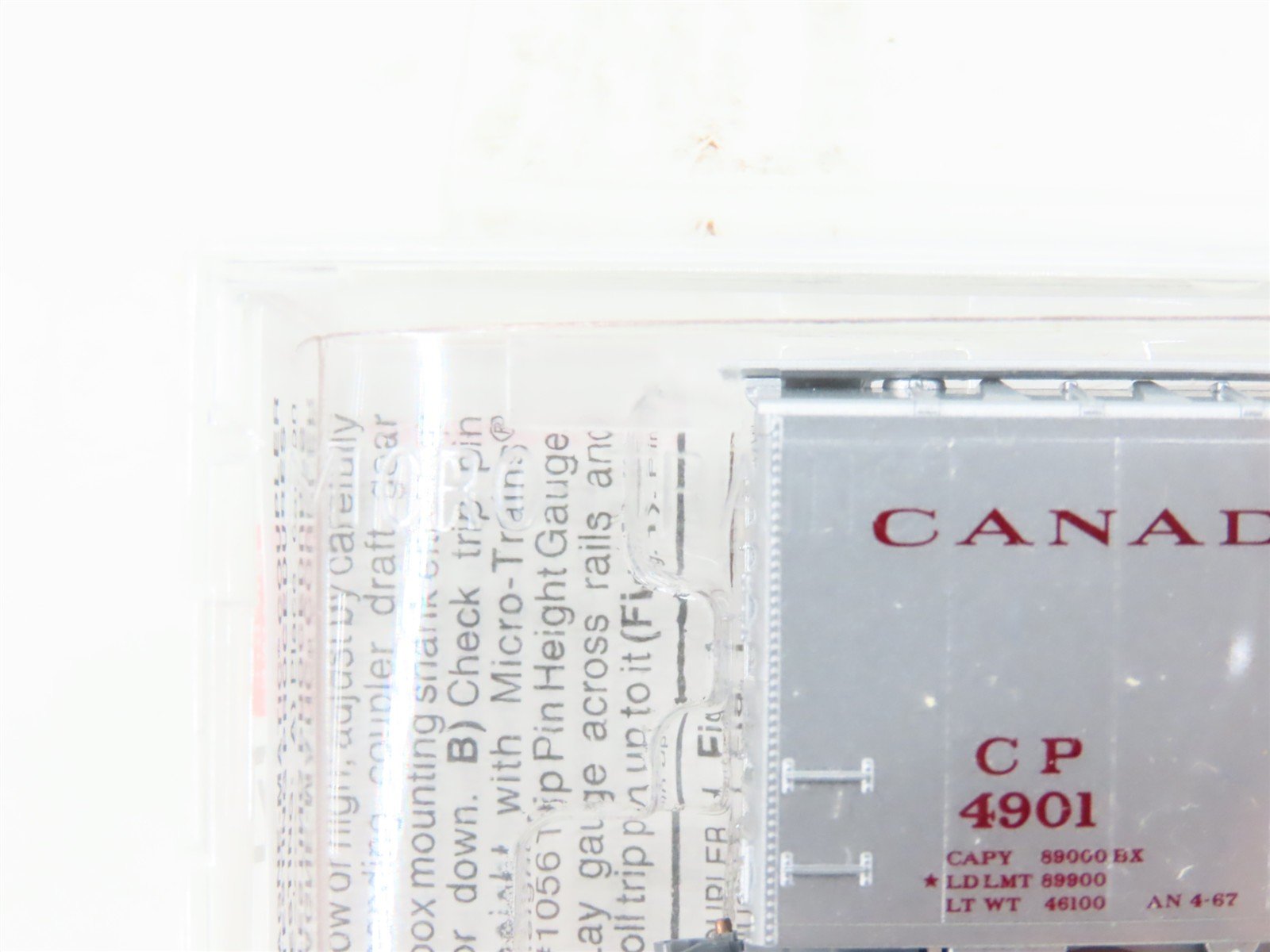 N Scale Micro-Trains MTL 20546 CP Canadian Pacific 40' Single Door Box Car #4901