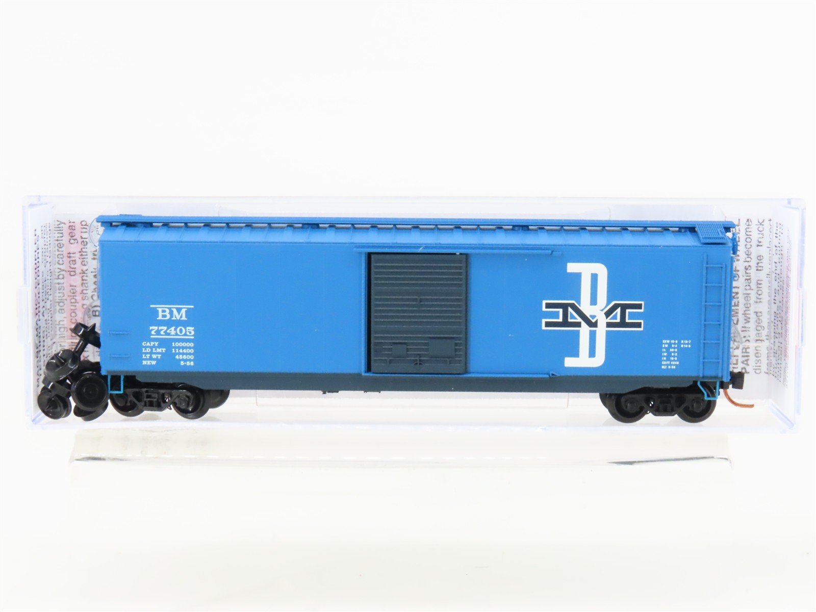 N Micro-Trains MTL 03100360 BM Boston & Maine 50' Single Door Box Car #77405