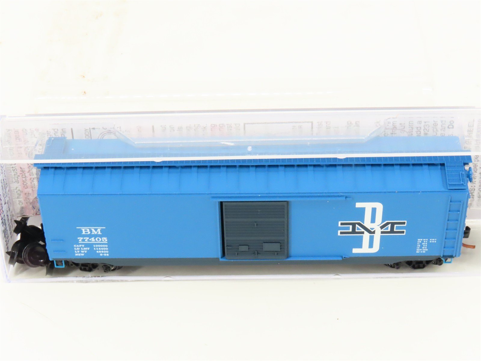 N Micro-Trains MTL 03100360 BM Boston & Maine 50' Single Door Box Car #77405
