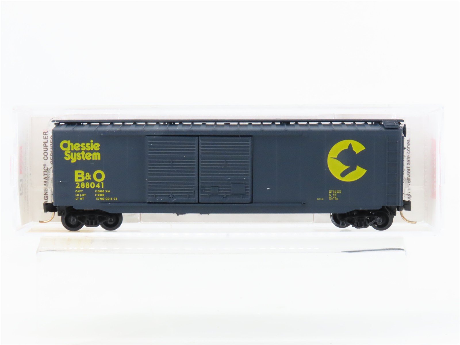 N Scale Micro-Trains MTL 34010 B&O Chessie System 50' Double Door Boxcar #288041
