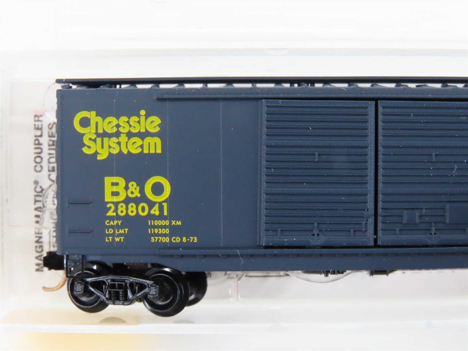 N Scale Micro-Trains MTL 34010 B&O Chessie System 50' Double Door Boxcar #288041