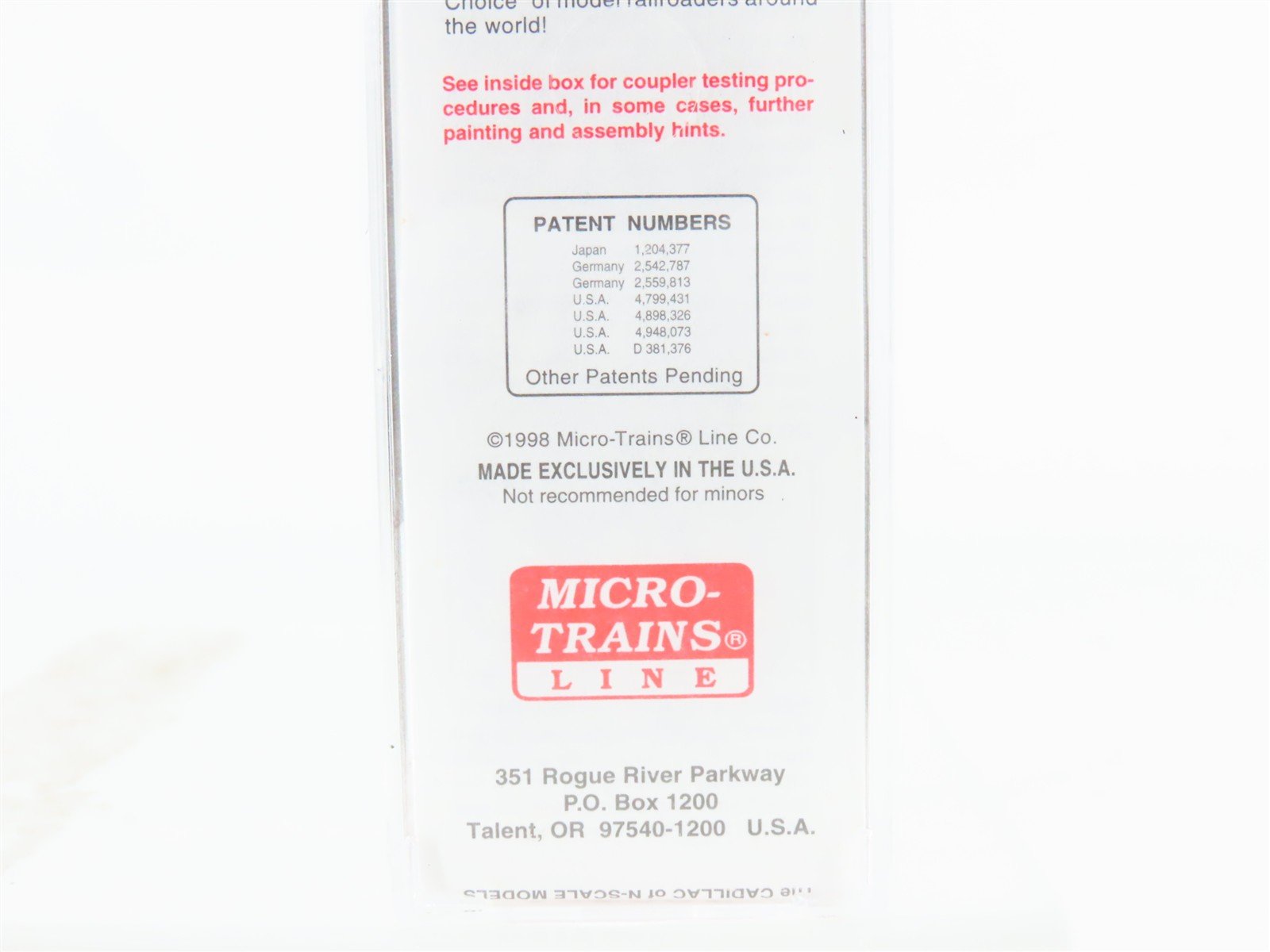 N Scale Micro-Trains MTL 34010 B&O Chessie System 50' Double Door Boxcar #288041