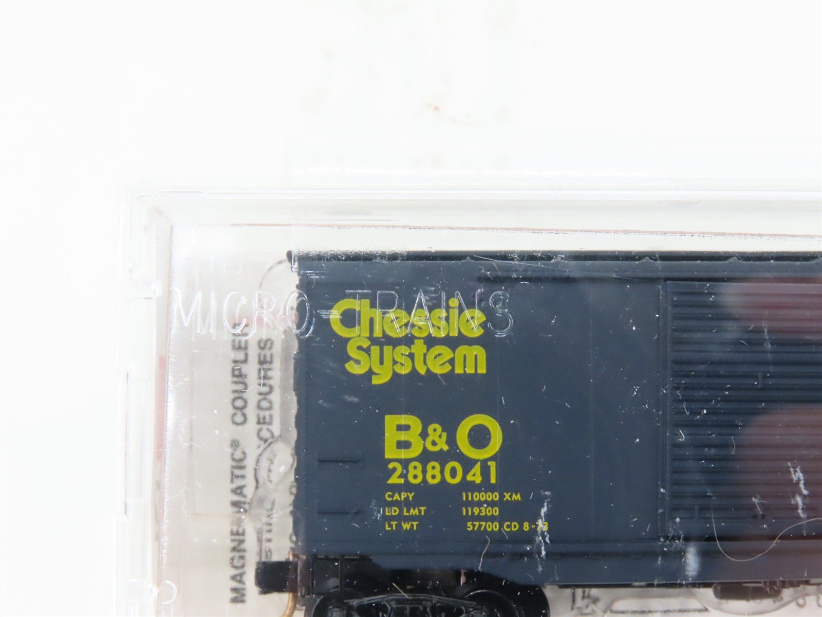 N Scale Micro-Trains MTL 34010 B&O Chessie System 50' Double Door Boxcar #288041