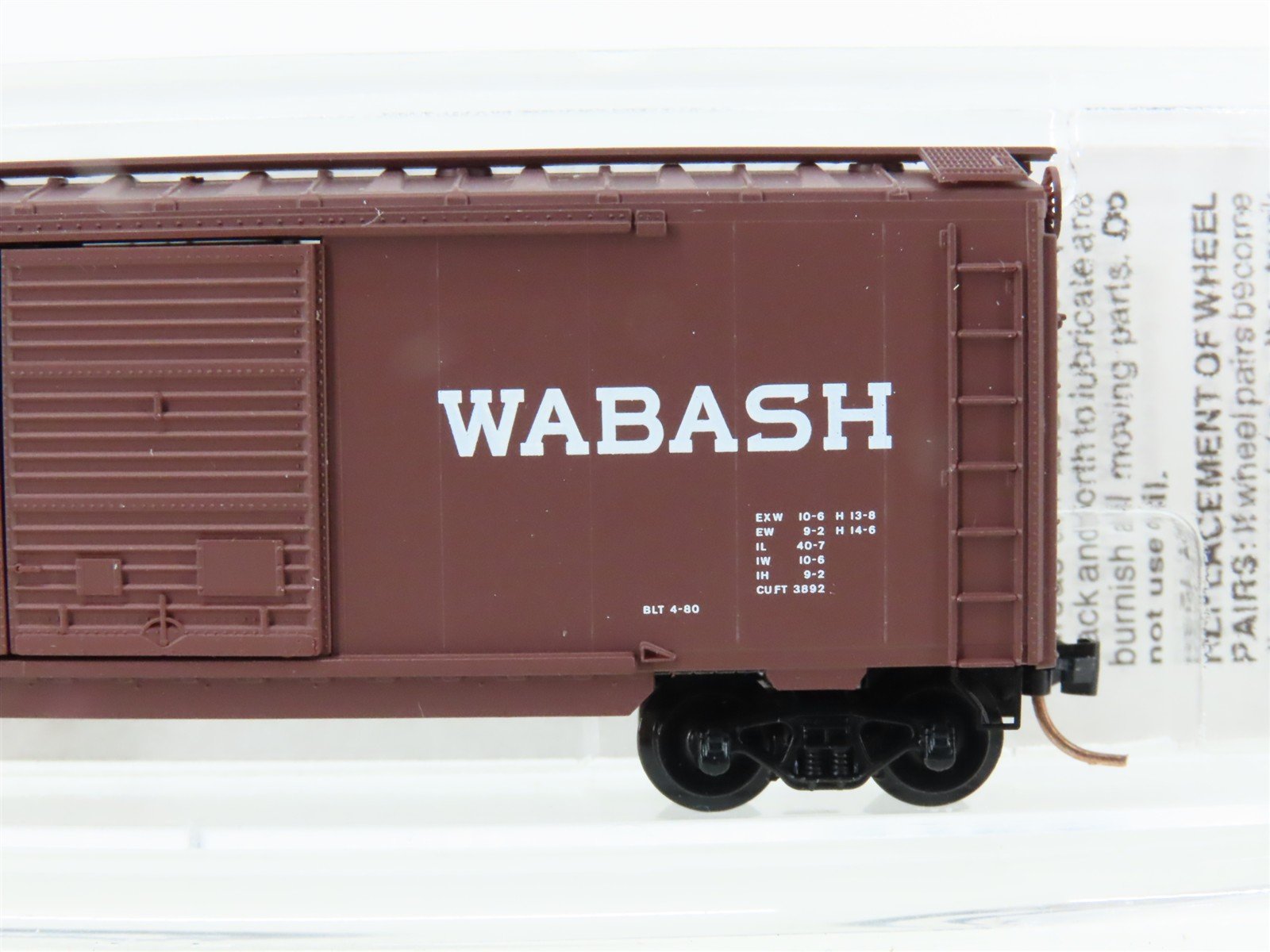 N Scale Micro-Trains MTL 23130 WAB Wabash 40' Double Doors Box Car #8130
