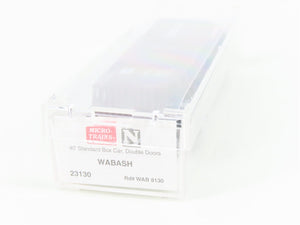 N Scale Micro-Trains MTL 23130 WAB Wabash 40' Double Doors Box Car #8130