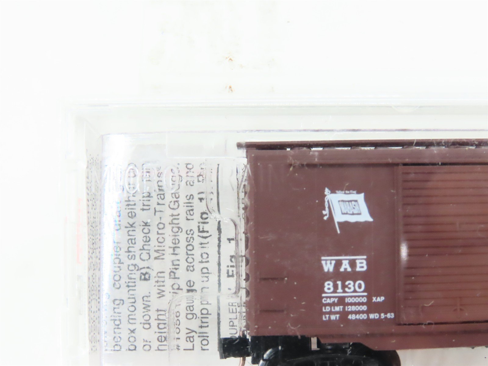 N Scale Micro-Trains MTL 23130 WAB Wabash 40' Double Doors Box Car #8130