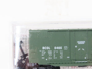 N Scale Micro-Trains MTL 76050 BCOL British Columbia Railway 50' Box Car #5465