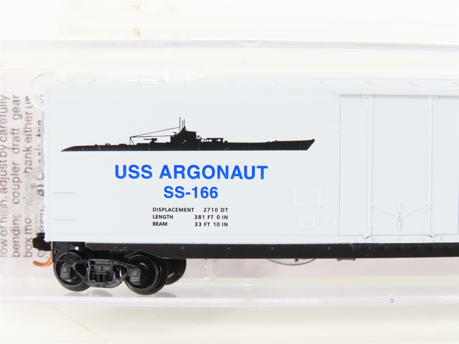 N Scale Micro-Trains MTL 03800408 USS Argonaut 50' Plug Door Box Car #SS-166